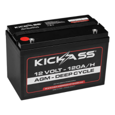 KickAss 12V 120Ah AGM Deep Cycle Battery